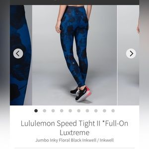 Lululemon Speed Tight II leggings